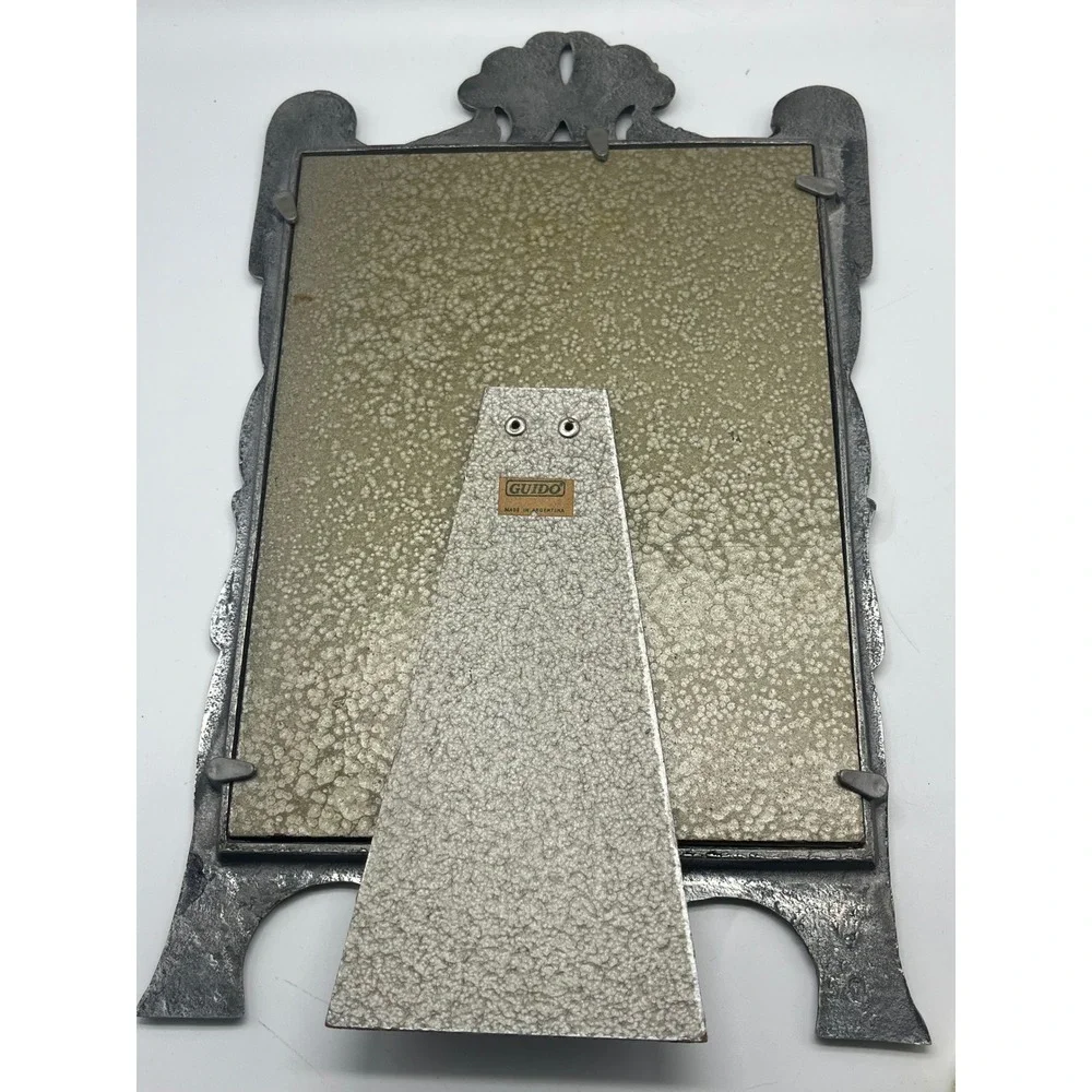 Art Nouveau‎ style Vtg pewter/metal picture frame Argentina Peltrina Diseños.